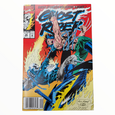 Ghost Rider (1990 2nd Series) #29 Guest-Starring Wolverine & The Beast!