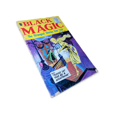 BLACK MAGIC V7 #4 NIGHTMARE PRIZE STRANGE HORROR NUMBER IS UP!! (1960)