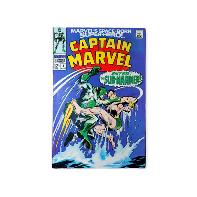 Captain Marvel #4 Sub-Mariner & Super Skrull  (1968)