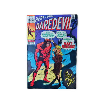Daredevil #57 Daredevil Reveals Secret Identity to Karen Page! (1969)