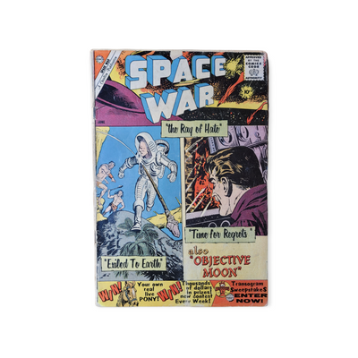 Space War #5 Silver Age Comic Book Charlton Ditko Art "Objective Moon" (1960)