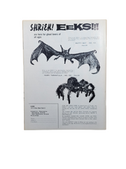 Shriek #1 Monster Horror Magazine, Bette Davis  RAW/HIGH GRADE COPY!!! (1965)